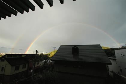 ３時の虹